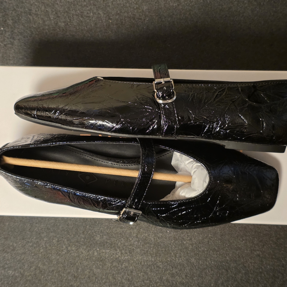 Katy Perry Collections Black Patent Flats *NO BOX*